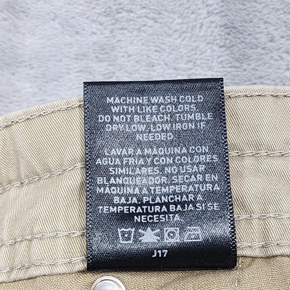 Swiss Tech Pants Mens 42x32 Beige‎ Regular Fit Straight Canvas Khaki Stretch